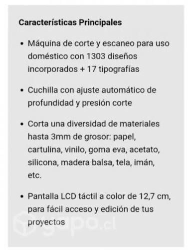 Scanncut sdx225 (prácticamente nueva 2 usos)