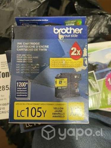 Cartridge Tinta Brother LC105Y Amarilla Original