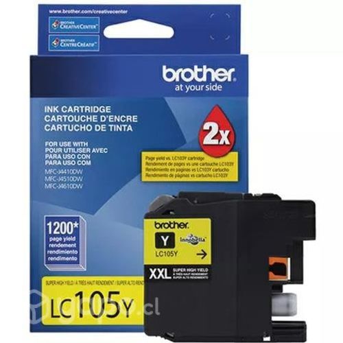 Cartridge Tinta Brother LC105Y Amarilla Original