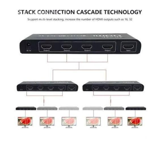 Splitter Hdtv 1.4 4k 2k Activo Amplificador Full-h