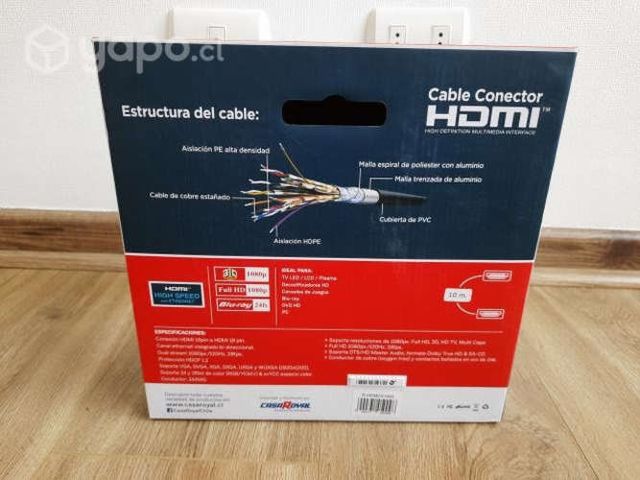 Cables HDMI - HDMI 10 metros x 2