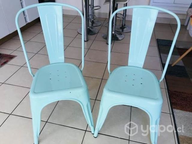 Sillas de fierro Color Menta