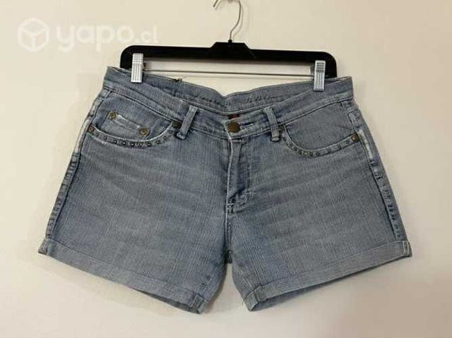Short Semi Elástico Marca Fes Talla 40 Celeste