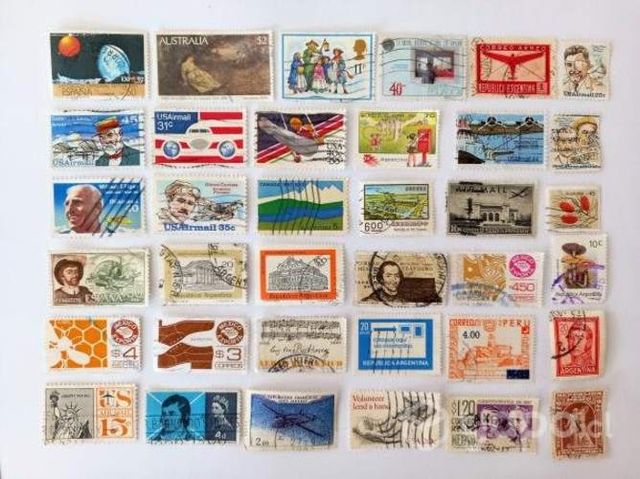 Lote 45.- 110 estampillas países extranjeros, usad