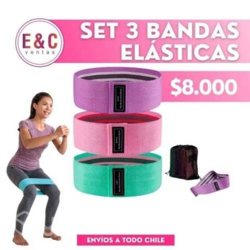 Set de 3 bandas elasticas de resistencia