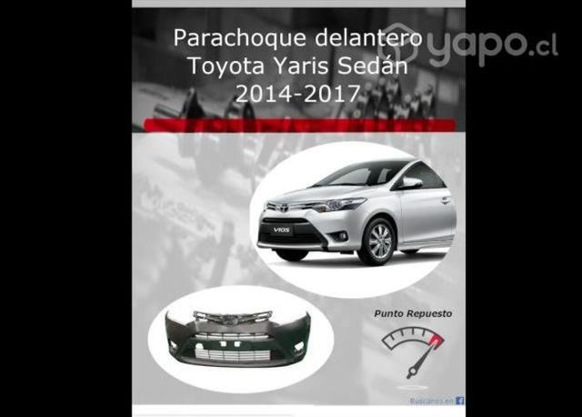Parachoque delantero Toyota Yaris Sedan 2014-2017