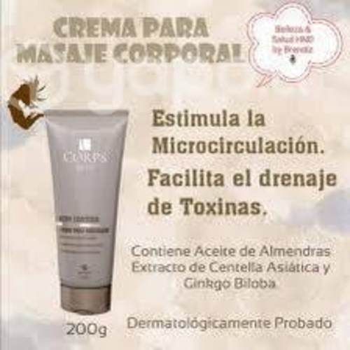 Crema para masajes corporales