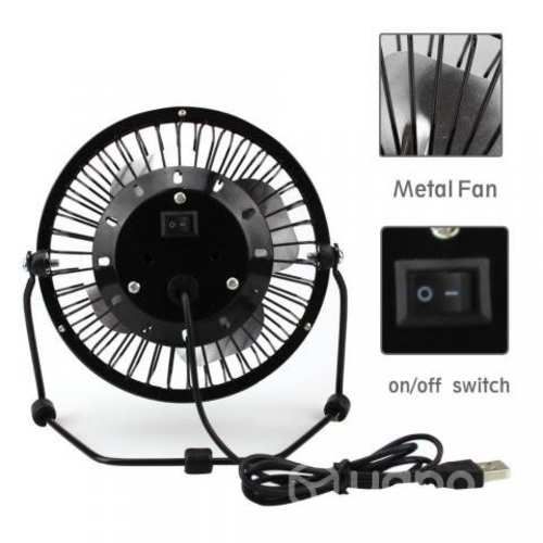 Ventilador Metálico USB 4 pulgadas de escritorio
