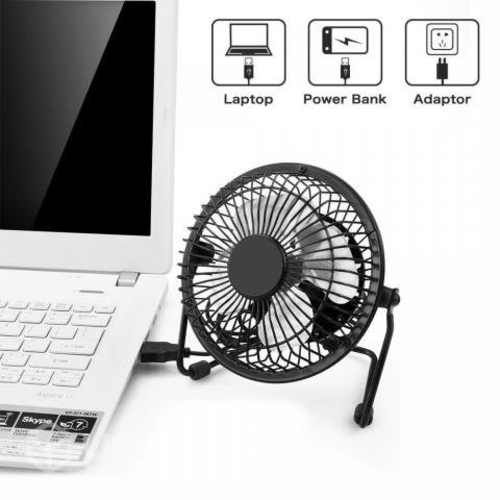 Ventilador Metálico USB 4 pulgadas de escritorio