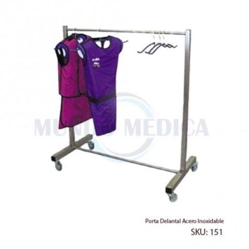 Perchero de Acero Inoxidable con Ruedas