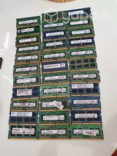 Lote memorias ddr3 y ddr4 de 4gb 33 unidades