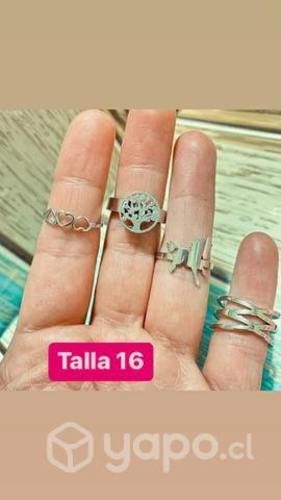 Anillos acero quirúrgico nuevos