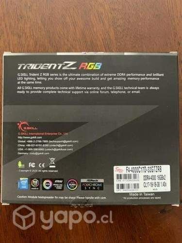 Ram tridentz RGB ddr4 32gb