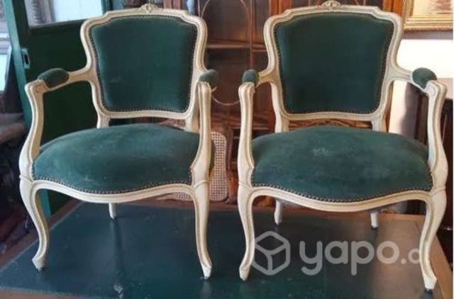 Elegantes sillones francesa tapiz felpa (par )