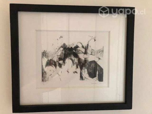 Xilografía Teresa Ivanovic prueba artista año 2013