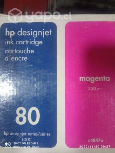 Tintas HP 80 colores originales de 350ml