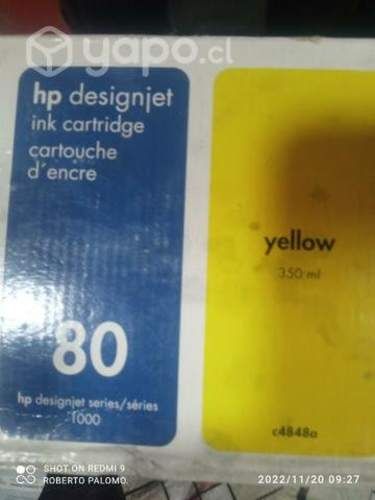 Tintas HP 80 colores originales de 350ml