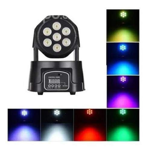 Cabezal Móvil 4 En 1 Par Led 7x10w Rgbw Dmx