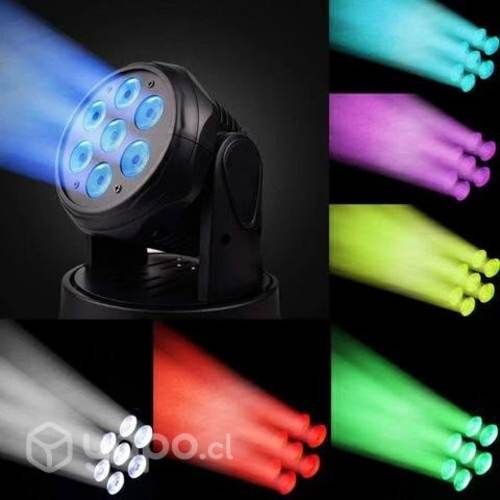 Cabezal Móvil 4 En 1 Par Led 7x10w Rgbw Dmx