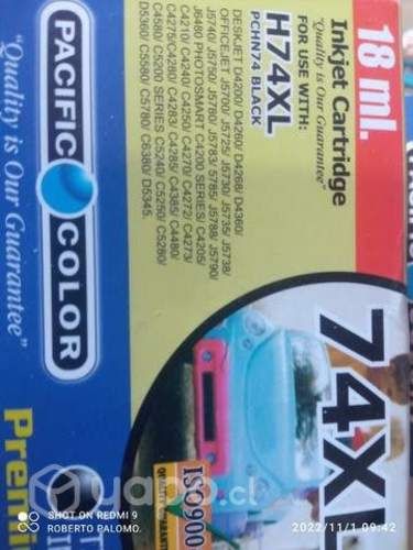 Packs de tintas HP 74xl y 75xl alternativas de alt