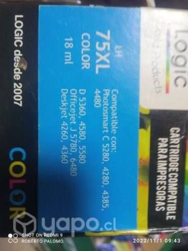 Packs de tintas HP 74xl y 75xl alternativas de alt