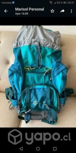 Mochila marca Doite de viaje 50 Lt solo dos usos