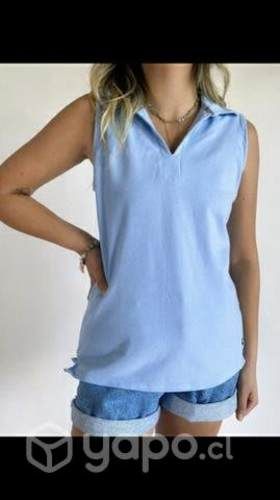 Polera celeste