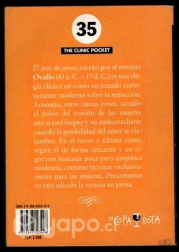 El arte de amar Ovidio The Clinic Pocket