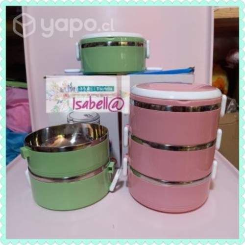 Loncheras termicas 3 niveles. (2 litros)