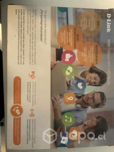 ROUTER WI FI + REPETIDOR 300MBPS marca D-LINK