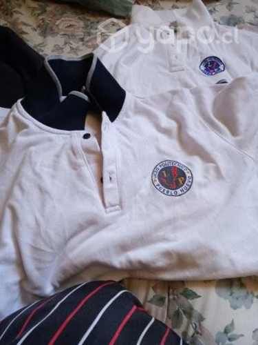 Poleras politécnico manga larga ycorta talla m