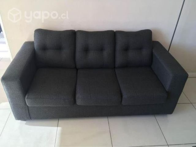 Sillon grafito para tres personas como nuevo