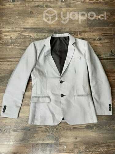 Veston gris hombre