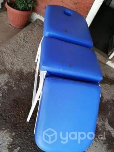 Camilla y máquina para depilar