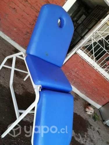 Camilla y máquina para depilar