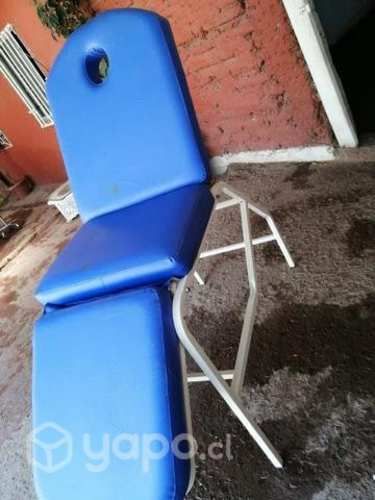 Camilla y máquina para depilar