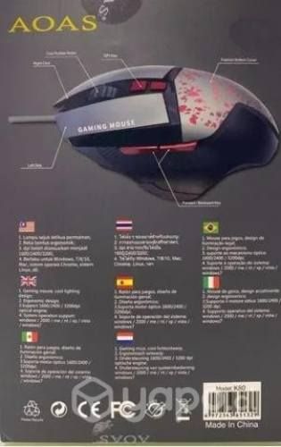 Mouse Gamer Pro 6 Botones K80 Optico Usb 3200 Dpi