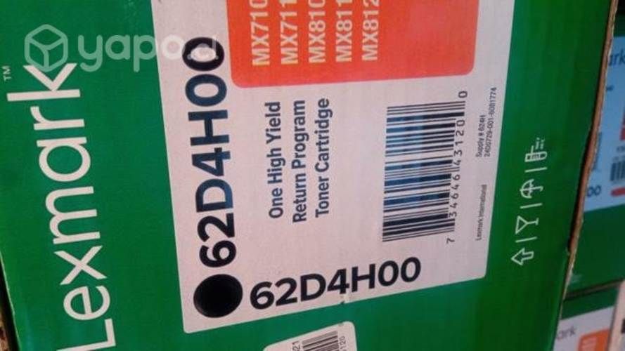 Toner lexmark diversos modelos originales