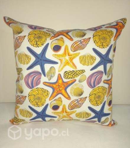 Funda De Cojín, Blanca Con Estrellas, 45x45 cm