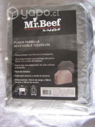 Funda parrilla mr beef impermeable nueva