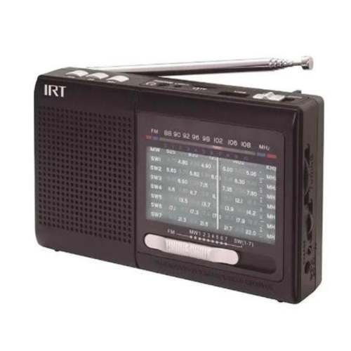 Radio con bluetooth y linterna, recargable y a pil