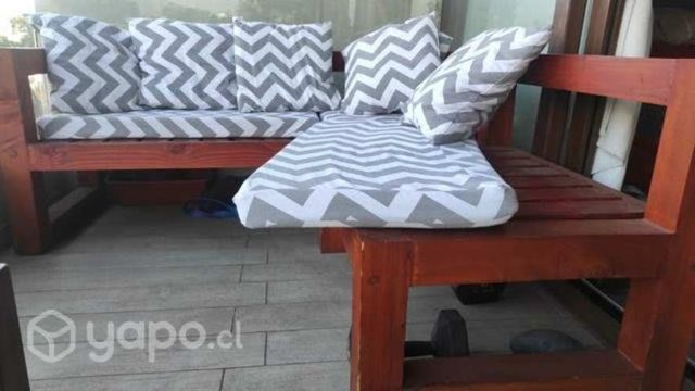 Juego de bancas para terraza