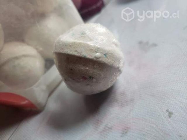 Bolitas efervecentes para baño