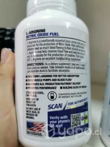 L ARGININA 180 cápsulas