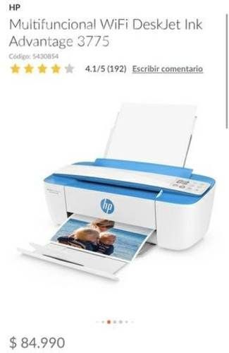 Impresora HP Deskjet 3775