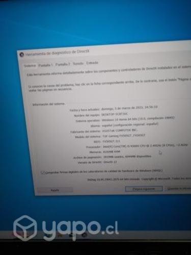 Notebook Asus tuf fx505gt