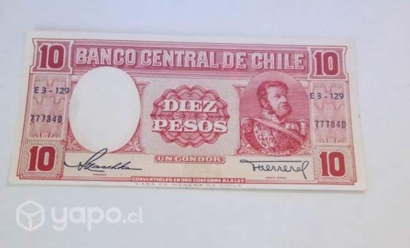 Antiguos billetes chilenos