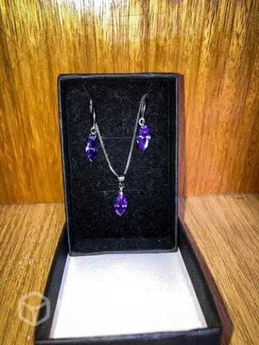 Conjunto de aros y Cadena swarovsky