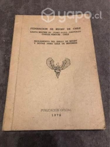 Reglamento del Rugby año 1976 especial colección