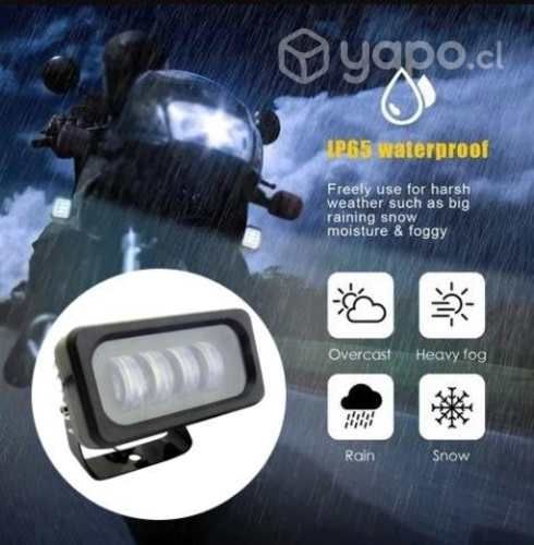 Neblinero 4 LED Estrobo y Fijo XB de Auto 12/24V